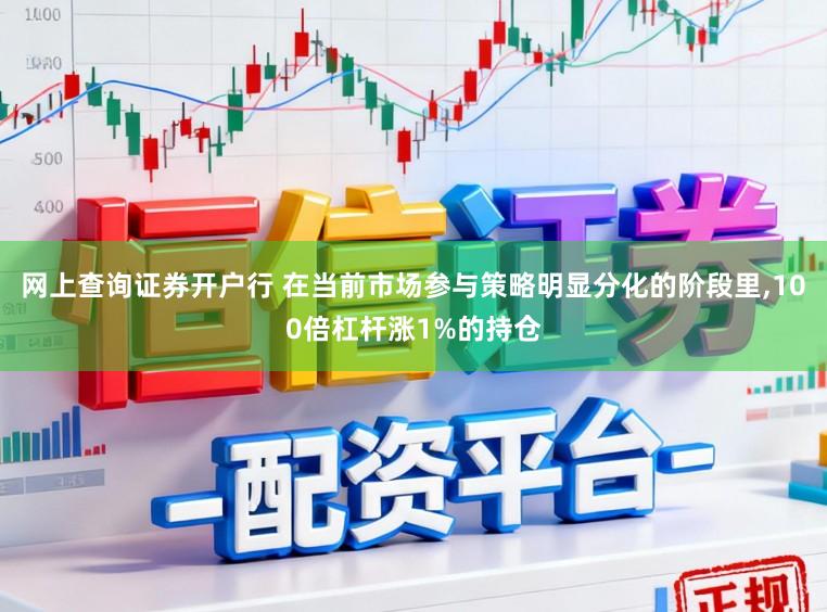 网上查询证券开户行 在当前市场参与策略明显分化的阶段里,100倍杠杆涨1%的持仓