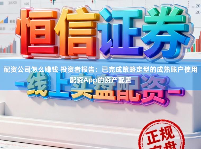 配资公司怎么赚钱 投资者报告：已完成策略定型的成熟账户使用配资App的资产配置